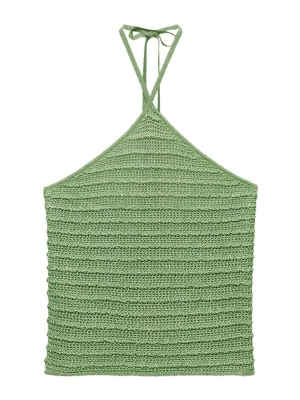 Foto van product MANGO Gebreide top 'Milan' groen