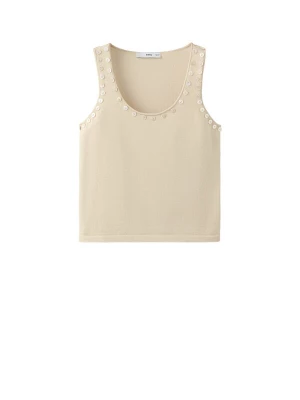 Foto van product MANGO Gebreide top 'NAQUI' champagne