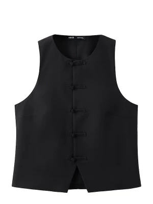 Foto van product MANGO Gilet 'Laguna' zwart