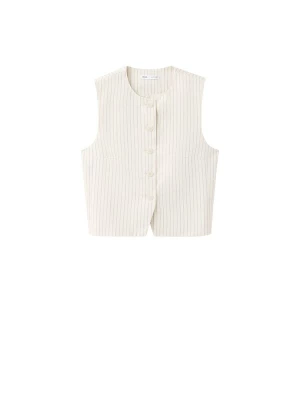 Foto van product MANGO Gilet 'MICHY' grijs / offwhite