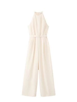 Foto van product MANGO Jumpsuit 'ROOF' lichtbeige