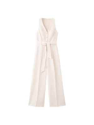 Foto van product MANGO Jumpsuit 'Rosanna' lichtbeige