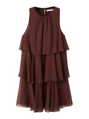 Foto van product MANGO Jurk 'Cake' chocoladebruin