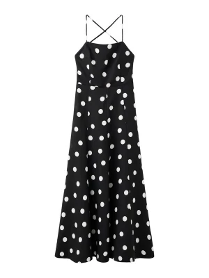 Foto van product MANGO Jurk 'Doty' zwart / wit