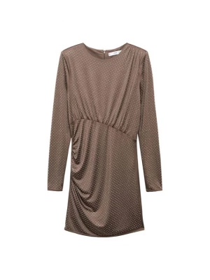 Foto van product MANGO Jurk 'Xstrass' bruin / zilver