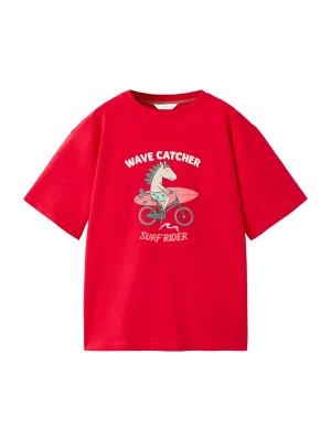 Foto van product MANGO KIDS Shirt 'CYPONI' grijs / rood / lichtrood / wit