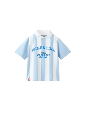 Foto van product MANGO KIDS Shirt 'FIFARB' royal blue / koningsblauw / lichtblauw / wit pomarańczowy