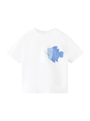 Foto van product MANGO KIDS Shirt 'M2FISH' blauw / donkerblauw / wit