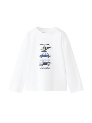 Foto van product MANGO KIDS Shirt 'RIDING' sand / navy / opaal / wit