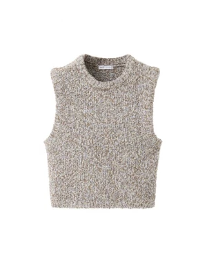 Foto van product MANGO KIDS Trui 'LUCIE' lichtblauw / chocoladebruin / wit