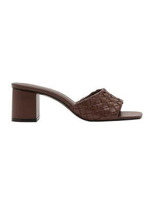 Foto van product MANGO Muiltjes 'BRAID' chocoladebruin