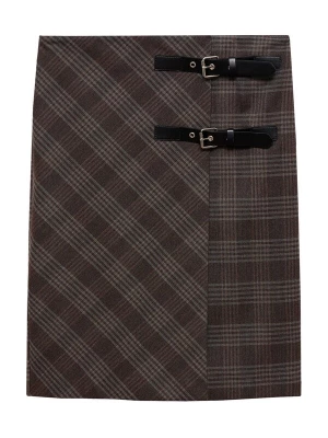 Foto van product MANGO Rok 'Gales' taupe / lichtgrijs