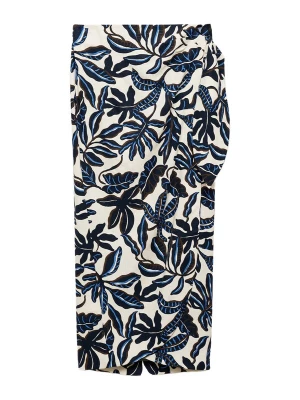 Foto van product MANGO Rok 'MERCI' ecru / royal blue / koningsblauw / bruin / zwart pomarańczowy