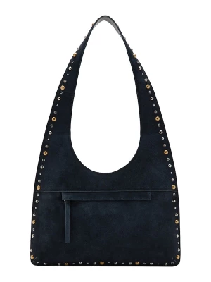 Foto van product MANGO Schoudertas 'Indira' navy / goud / zilver