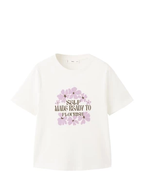 Foto van product MANGO Shirt 'ILUSTRA' lavendel / zwart / wolwit