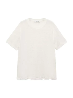 Foto van product MANGO Shirt 'LENU' wit gemêleerd