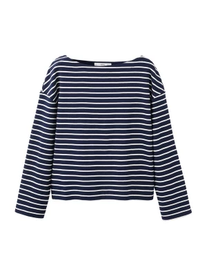 Foto van product MANGO Sweatshirt 'TIMOTHEE' navy / wit
