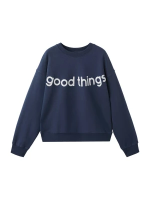 Foto van product MANGO TEEN Sweatshirt 'Things' navy / wit