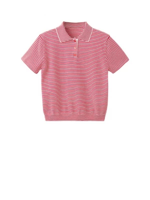 Foto van product MANGO Trui 'ZEBRAP' rood / wit