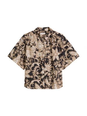 Foto van product Marc O'Polo Blouse camel / lichtbeige / zwart