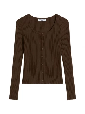 Foto van product Marc O'Polo DENIM Gebreid vest chocoladebruin