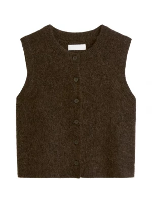 Foto van product Marc O'Polo DENIM Gebreide bodywarmer donkerbruin