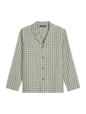 Foto van product Marc O'Polo Shirt ' Cozy Flannel ' groen / natuurwit