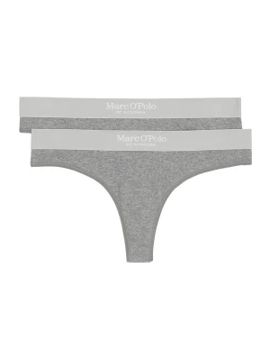 Foto van product Marc O'Polo String 'Iconic Rib' grijs / lichtgrijs / wit