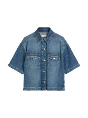 Foto van product Marc O'Polo Tussenjas blauw denim