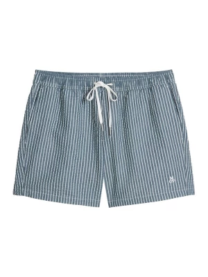 Foto van product Marc O'Polo Zwemshorts ' Seersucker ' blauw / wit