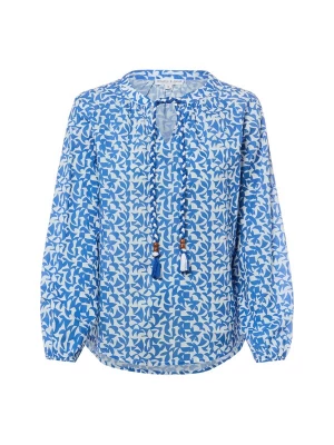 Foto van product Marie Lund Blouse royal blue / koningsblauw / wit