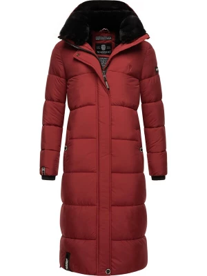 Foto van product MARIKOO Wintermantel donkerrood / zwart / offwhite