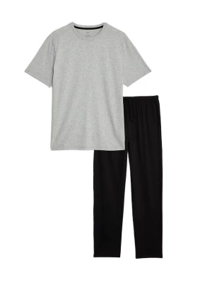 Foto van product Marks & Spencer Pyjama lang grijs / zwart
