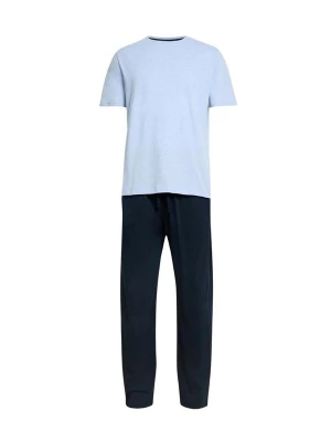 Foto van product Marks & Spencer Pyjama lang lichtblauw / zwart