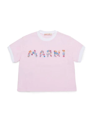Foto van product Marni Shirt blauw / oranje / rosa / wit