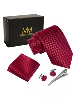 Foto van product Massi Morino Stropdas bordeaux