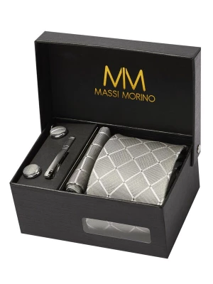 Foto van product Massi Morino Stropdas lichtgrijs