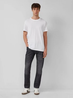 Foto van product Mauro jeans / Regular fit / Halfhoog / Taps toelopende pijpen / 100% katoen s.Oliver grijs