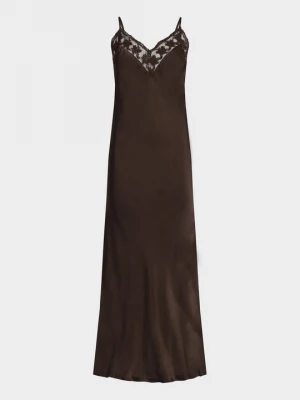 Foto van product Maxi-jurk bardot lichtbruin