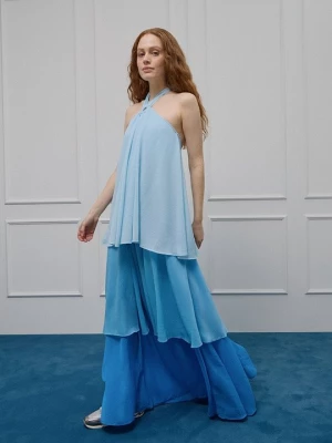 Foto van product Maxi-jurk Ganni lichtblauw