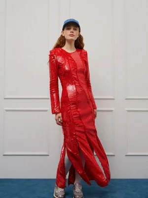 Foto van product Maxi-jurk Ganni rood