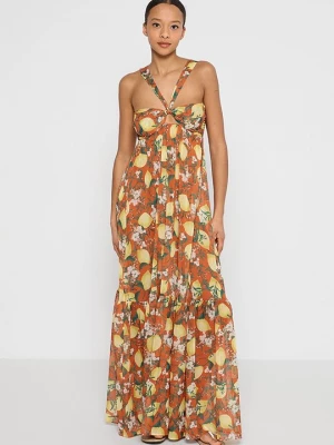 Foto van product Maxi-jurk La Perla lichtgeel