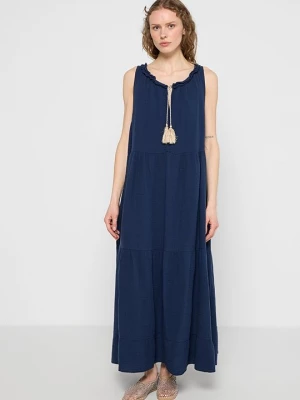 Foto van product Maxi-jurk Le Monde du Lin donkerblauw