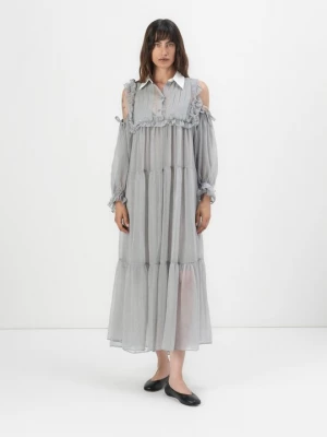 Foto van product Maxi-jurk Stella Nova lichtgrijs