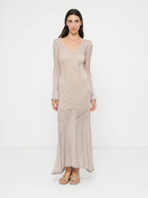 Foto van product Maxi-jurk TWINSET zandkleur