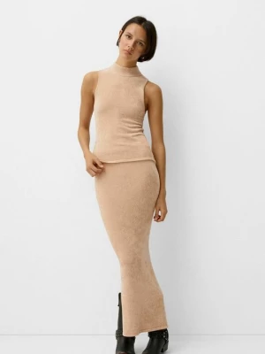 Foto van product Maxirok Bershka zandkleur