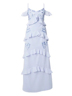 Foto van product Maya Deluxe Avondjurk blauw / pastelblauw
