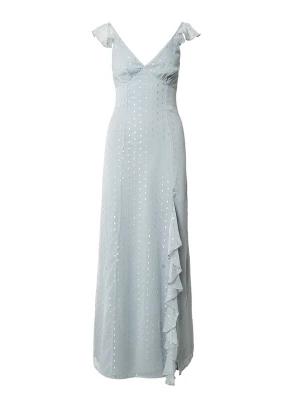 Foto van product Maya Deluxe Avondjurk 'Georgette' hemelsblauw / zilver