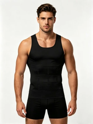 Foto van product MEETWEE Shirt '2-Pack Shapewear Tank Top' zwart
