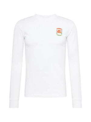 Foto van product MELA Shirt 'Artist Edition Anjali' jade groen / lichtoranje / grenadine / wit